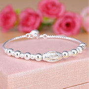 Copper Plated Silver Bell Transfer Bead Bracelet – Jewelry Gift Ideas — 2