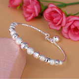 Copper Plated Silver Bell Transfer Bead Bracelet – Jewelry Gift Ideas — 5