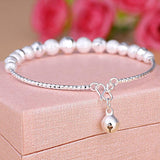 Copper Plated Silver Bell Transfer Bead Bracelet – Jewelry Gift Ideas — 4