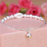 Copper Plated Silver Bell Transfer Bead Bracelet – Jewelry Gift Ideas — 6