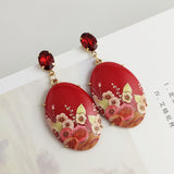 Earrings for Women Flower Printed – Gifts for Her — 7
