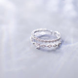 Double diamond single ring – Special Occasion Gifts — 1