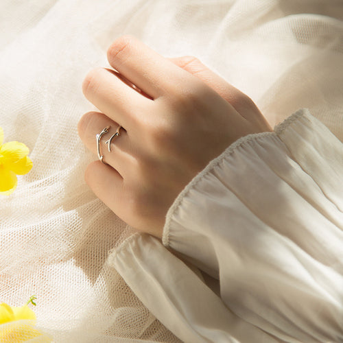 Antlers Ring Female Special-interest Design Ins Simple – Gifts for Her — 1