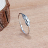 Thai Silver Feather Silver Ring – Gift Ideas — 3