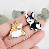 Shiba Inu Alice Love Heart Drop Brooch Alloy – Jewelry Gift Ideas — 2