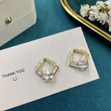 Super Diamond Earrings S925 Silver Needle Flower – Everyday Gifts — 4