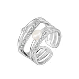 Sterling Silver Pearl Eardrop Frame Women's – Gifts for Her — 3