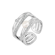 Sterling Silver Pearl Eardrop Frame Women's – Gifts for Her — 3