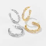 Fashion Zircon Simple Stud Earrings Women – Stylish Gifts — 1