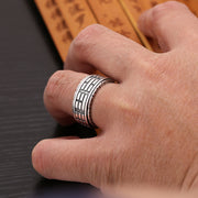 Handmade Vintage Thai Silver Turning Scripture Big – Gifts for Him — 1