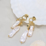 S925 Sterling Silver Irregular Earrings – Small Gift Ideas — 5