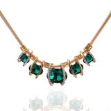 Exquisite Oval Crystal Diamond-studded Necklace – Jewelry Gift Ideas — 1