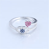 Creative Personalized Inlaid Zirconia Devil's Eye Ring – Gift Ideas — 4