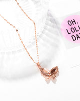 Women's Butterfly Diamond Necklace Women's Fashion Ins – Stylish Gifts — 5
