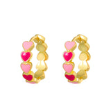 Colorful Oil Necklace Love Heart Earrings Women – Jewelry Gift Ideas — 11