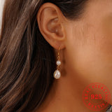 Natural Freshwater Pearl 925 Silver Needle Female – Jewelry Gift Ideas — 1