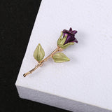 Three-dimensional Rose Flower Rhindiamond-style Brooch – Stylish Gifts — 5