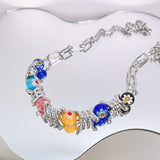 Fashion Colorful Glass Beads Thorn Necklace – Jewelry Gift Ideas — 3