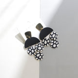 Women's Black And White Contrast Color Geometric Round – Gifts for Her — 2