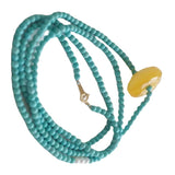 Turquoise High Porcelain Rose Beads Necklace – Jewelry Gift Ideas — 5