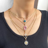 Multi-layer Heart Crystal Pendant Necklace – Jewelry Gift Ideas — 4