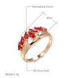 French Retro Red Zircon Ring – Special Occasion Gifts — 4
