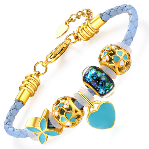 Creative Four Leaf Turf Rope Bracelet Women's – Jewelry Gift Ideas — 2