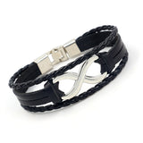 Alloy lucky figure 8 leather bracelet – Jewelry Gift Ideas — 18