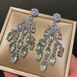 Silver Needle Zircon Temperament Earrings Flashing – Practical Gifts — 1