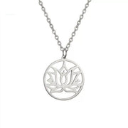 Female Buddha Lotus Stainless Steel Pendant – Jewelry Gift Ideas — 3