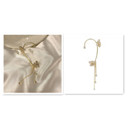 Butterfly Tassel Ear Clip Long Female Non-piercing – Gifts for Her — 7