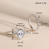 Retro Horse Eye Water Drop Pear-shaped Wedding Two – Gifts for Couples — 2