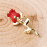 Fashion Three-dimensional Rose Earrings Personalized – Stylish Gifts — 9