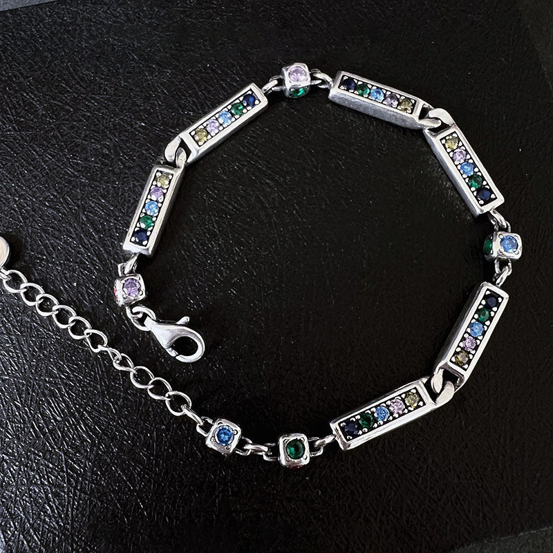 Women's Colorful Zircon Micro-inlaid Bracelet – Jewelry Gift Ideas — 1