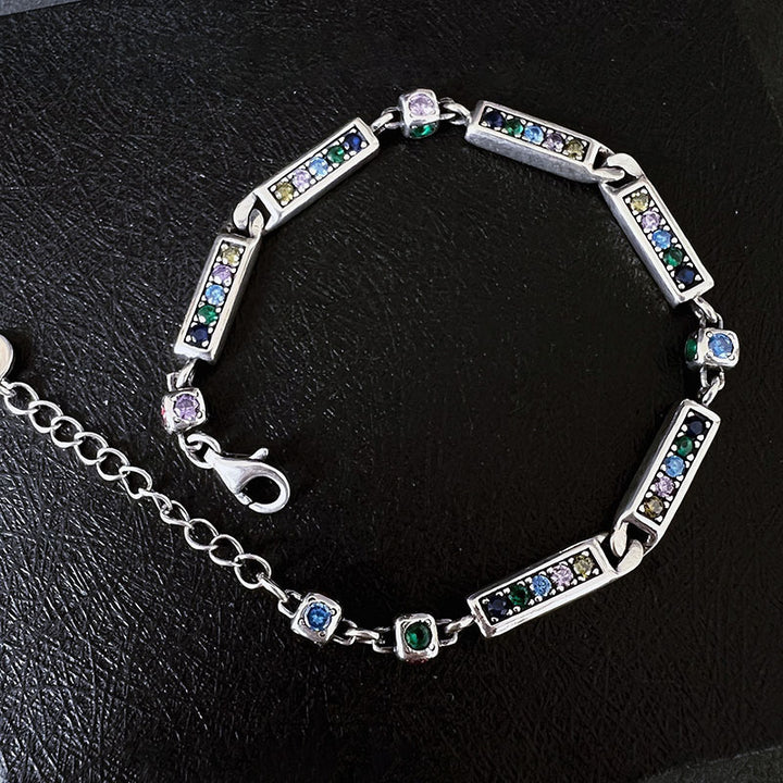 Women's Colorful Zircon Micro-inlaid Bracelet – Jewelry Gift Ideas — 1