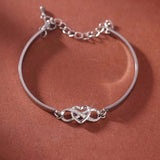 Infinity Heart Bracelet Bangle Crystal Love – Jewelry Gift Ideas — 8