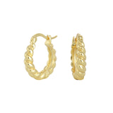 Women's Sterling Silver Twist Earrings – Gifts for Her — 16