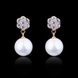 Round pearl long earrings – Special Occasion Gifts — 3