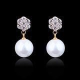 Round pearl long earrings – Special Occasion Gifts — 4