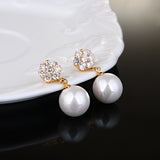 Round pearl long earrings – Special Occasion Gifts — 5