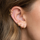 Smooth Ear Buckle Set 18K No Fading – Stylish Gifts — 1