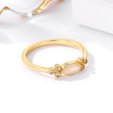Women's 925 Sterling Silver 18K Gold Plated Ring – Gifts for Her — 6