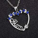 Crystal Hand In Hand Mom And Baby Love Heart Pendant – Gifts for Her — 2