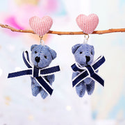 Long Cute Animal Plush Long Chain Earrings – Stylish Gifts — 3