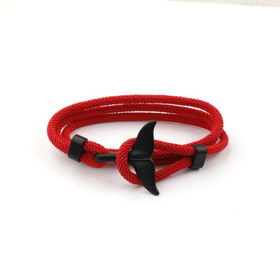 Marine Series Anchor Style Whale Tail Bracelet Couple – Stylish Gifts — 1