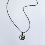 Yin Yang Rose Flower Stainless Steel Necklace – Jewelry Gift Ideas — 7