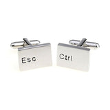 Metal Letter French Shirt Men's Cufflinks – Gifts for Him — 6