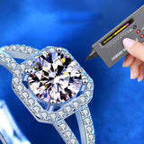 Women's 925 Silver 1 Carat Moissanite Ring – Gifts for Her — 2
