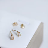 Limited Luxury Light Earrings Women T Square White – Gifts for Her — 5
