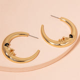 Fashion Retro Earrings Moon C Word – Stylish Gifts — 1